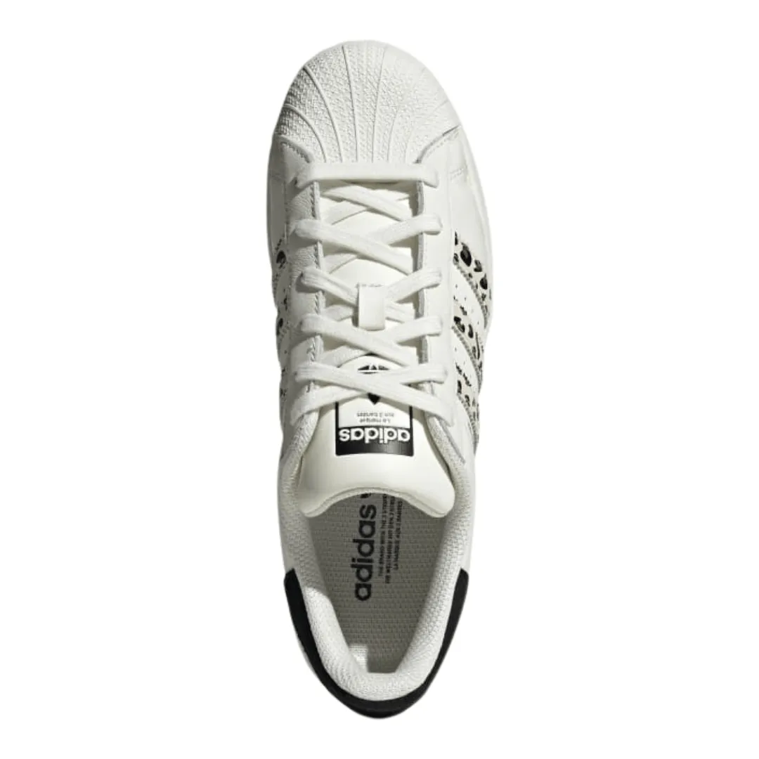 Adidas - Women's Superstar 'Off White Black Leopard' - Off White / Core Black / Off White