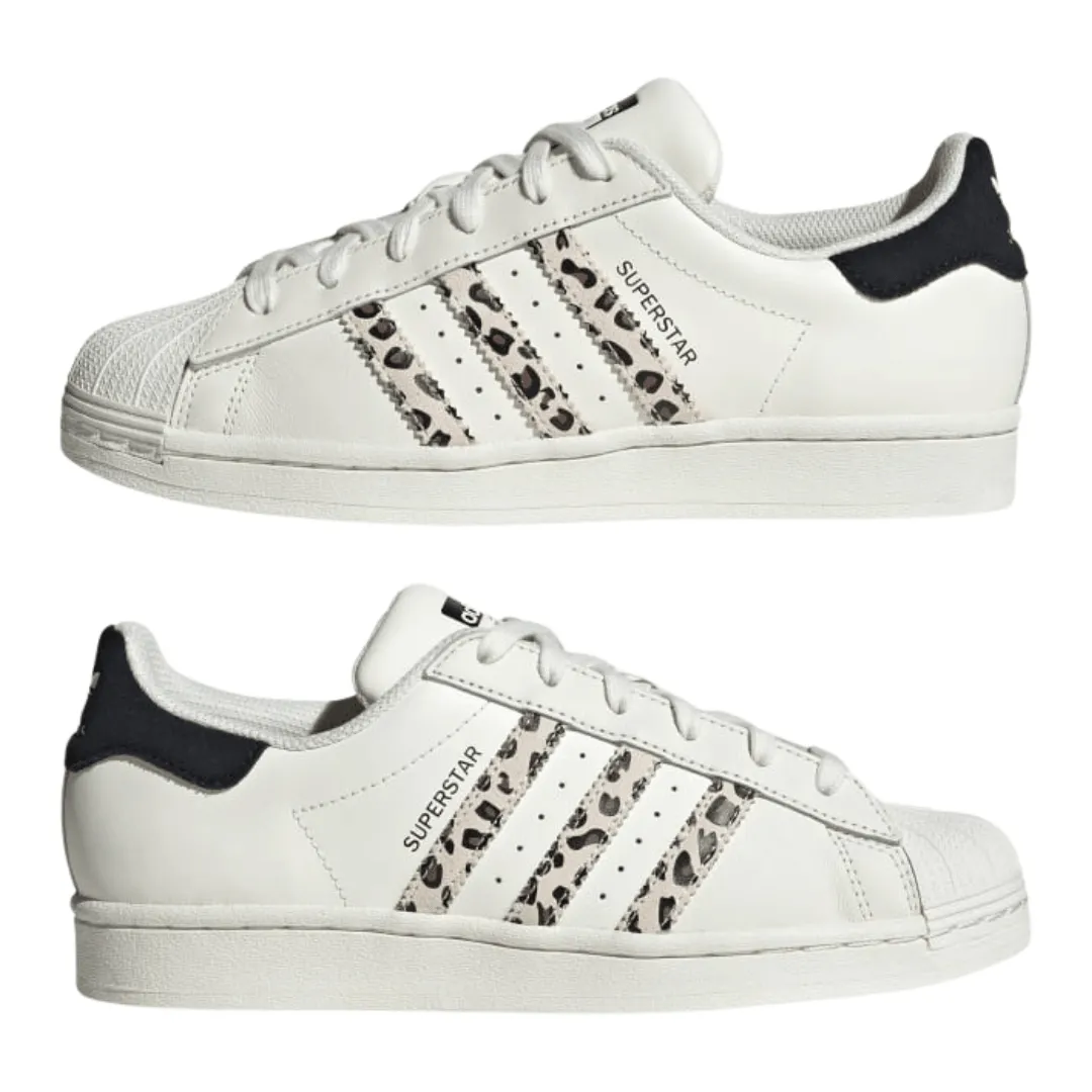 Adidas - Women's Superstar 'Off White Black Leopard' - Off White / Core Black / Off White