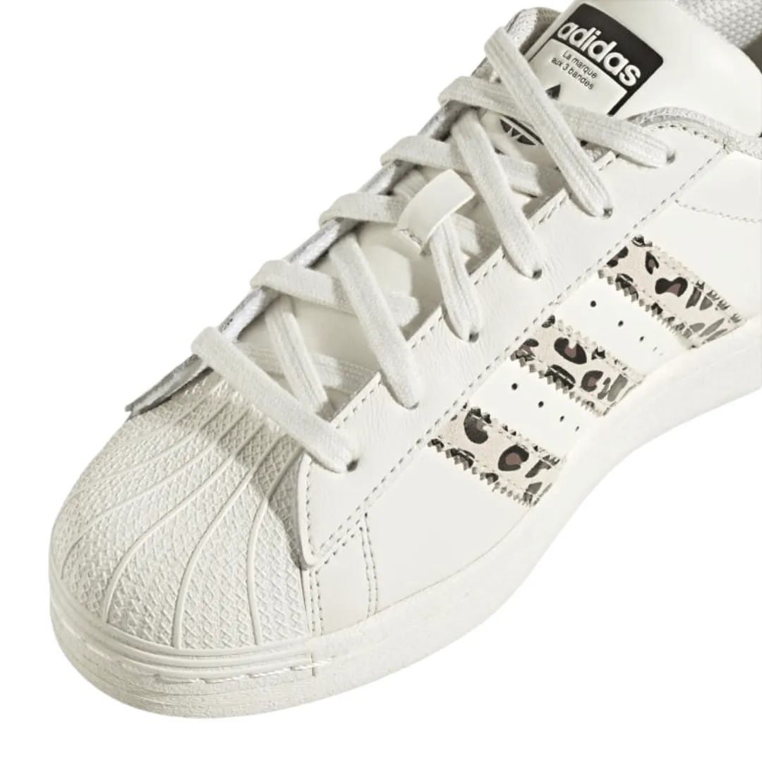 Adidas - Women's Superstar 'Off White Black Leopard' - Off White / Core Black / Off White