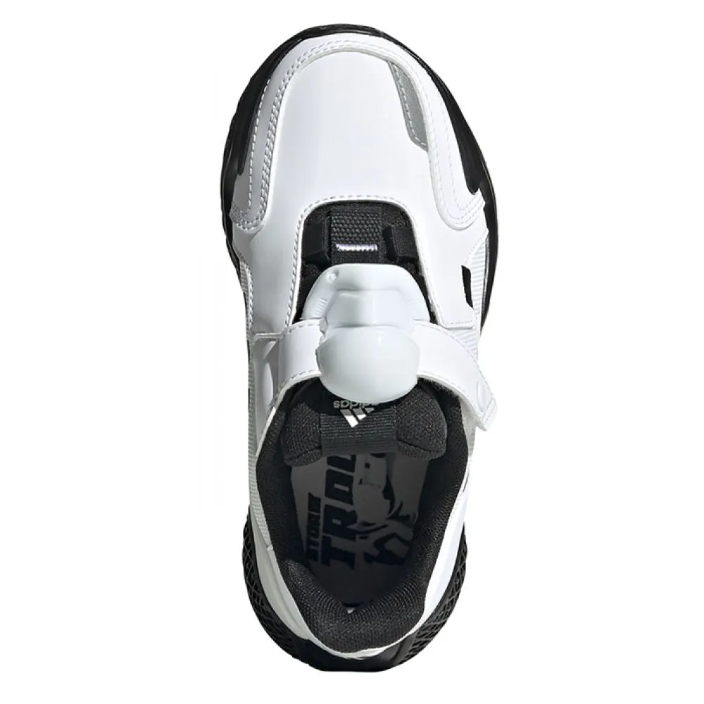 Adidas Youth's Star Wars 4uture RNR in Cloud White/Grey Two/Core Black