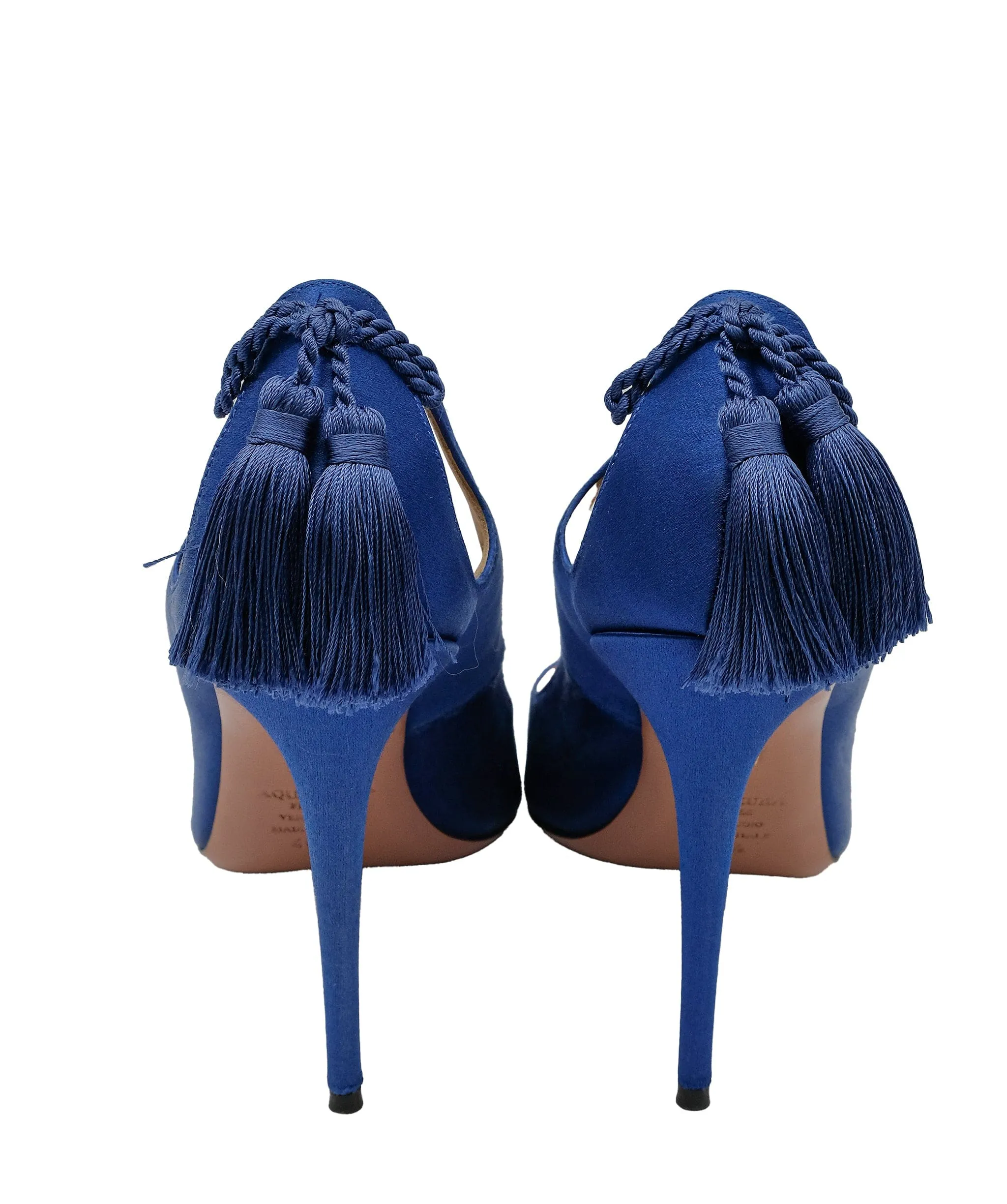 Aquazzura Blue Satin Heels RJC3761