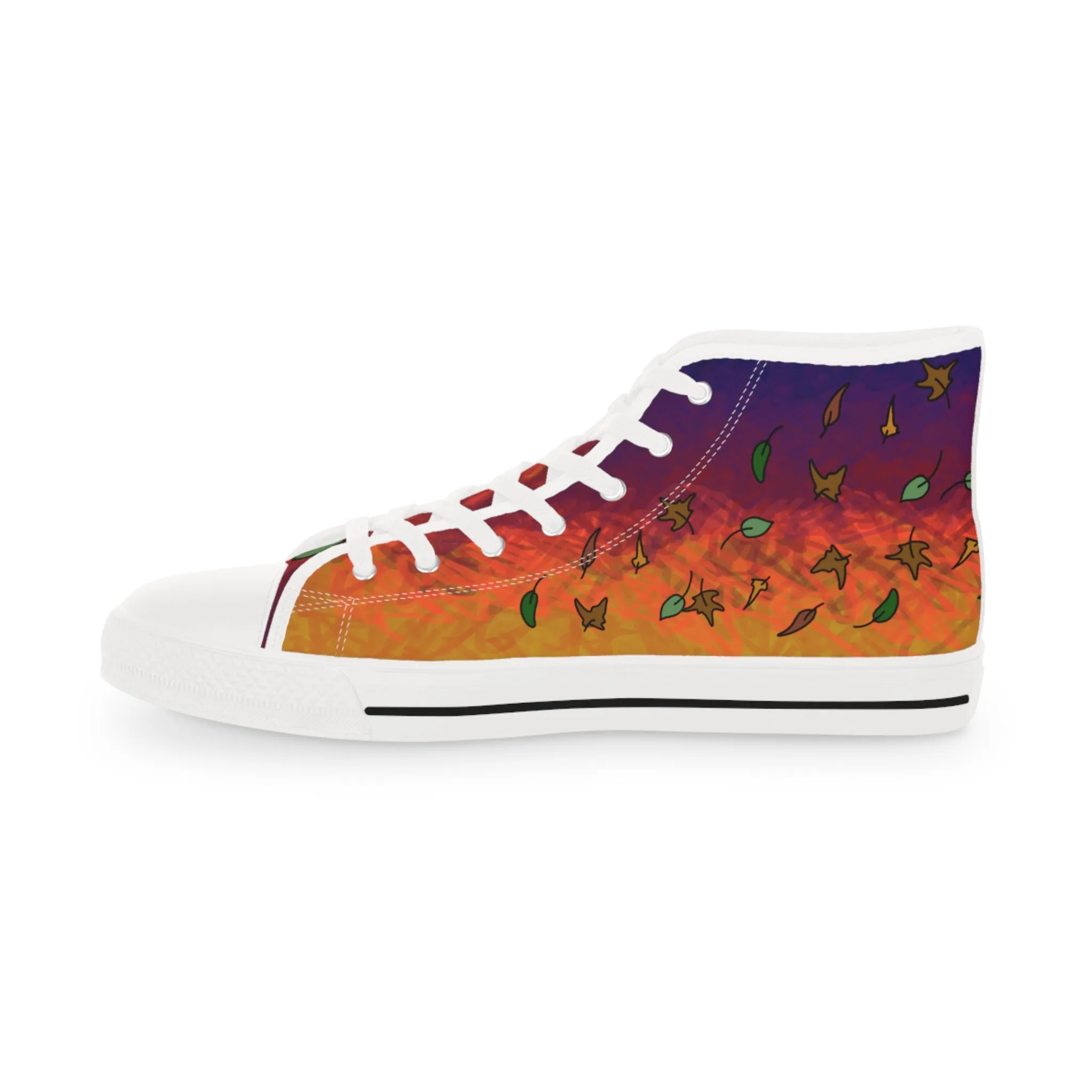 Autumn Leaves at Sunset High Tops