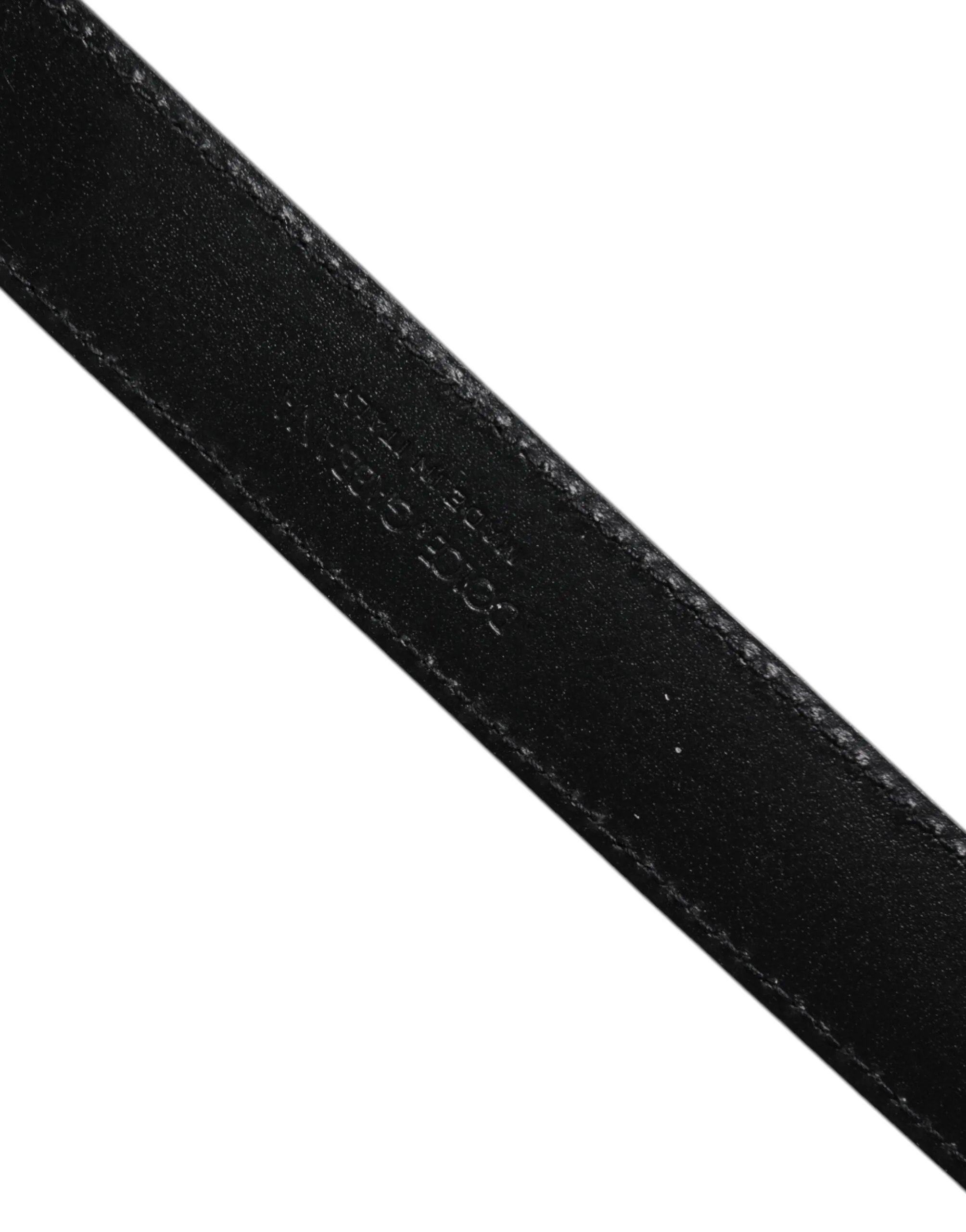 Brown Exotic Leather Classic Metal Buckle Belt