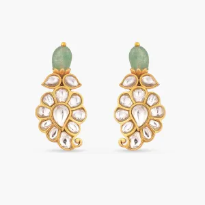 Buta Jadau Silver Earrings
