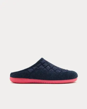 Cadiz Mule Blue / Pink Slip Ons