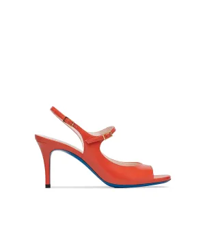 Cayenne red leather pumps