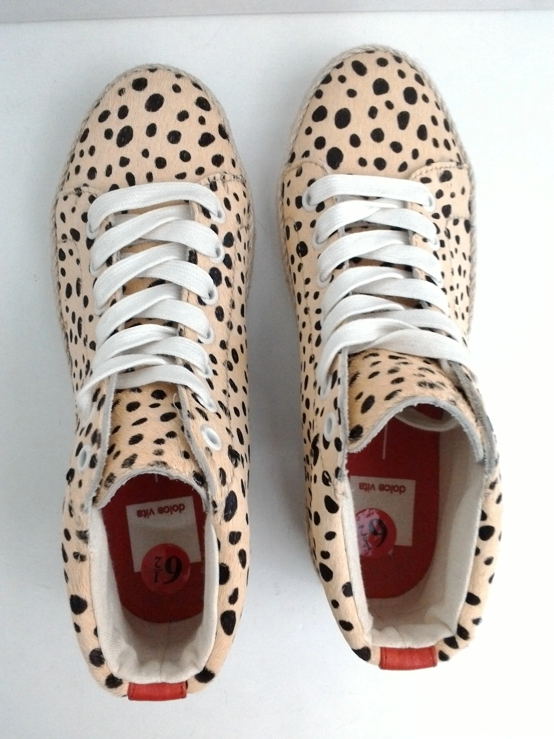 Dolce Vita Women's Leopard Calf Ligh Yellow Size 6.5