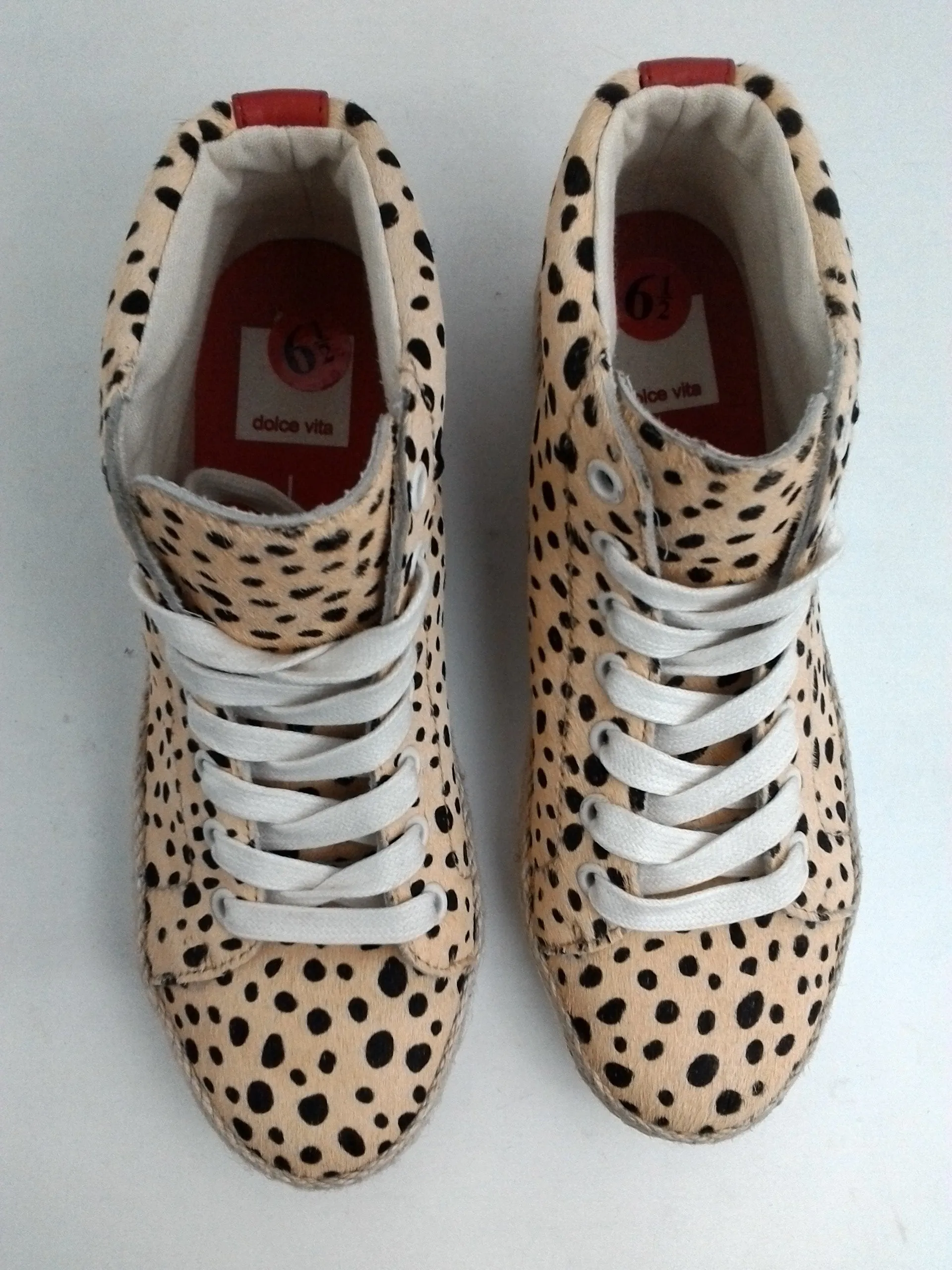 Dolce Vita Women's Leopard Calf Ligh Yellow Size 6.5