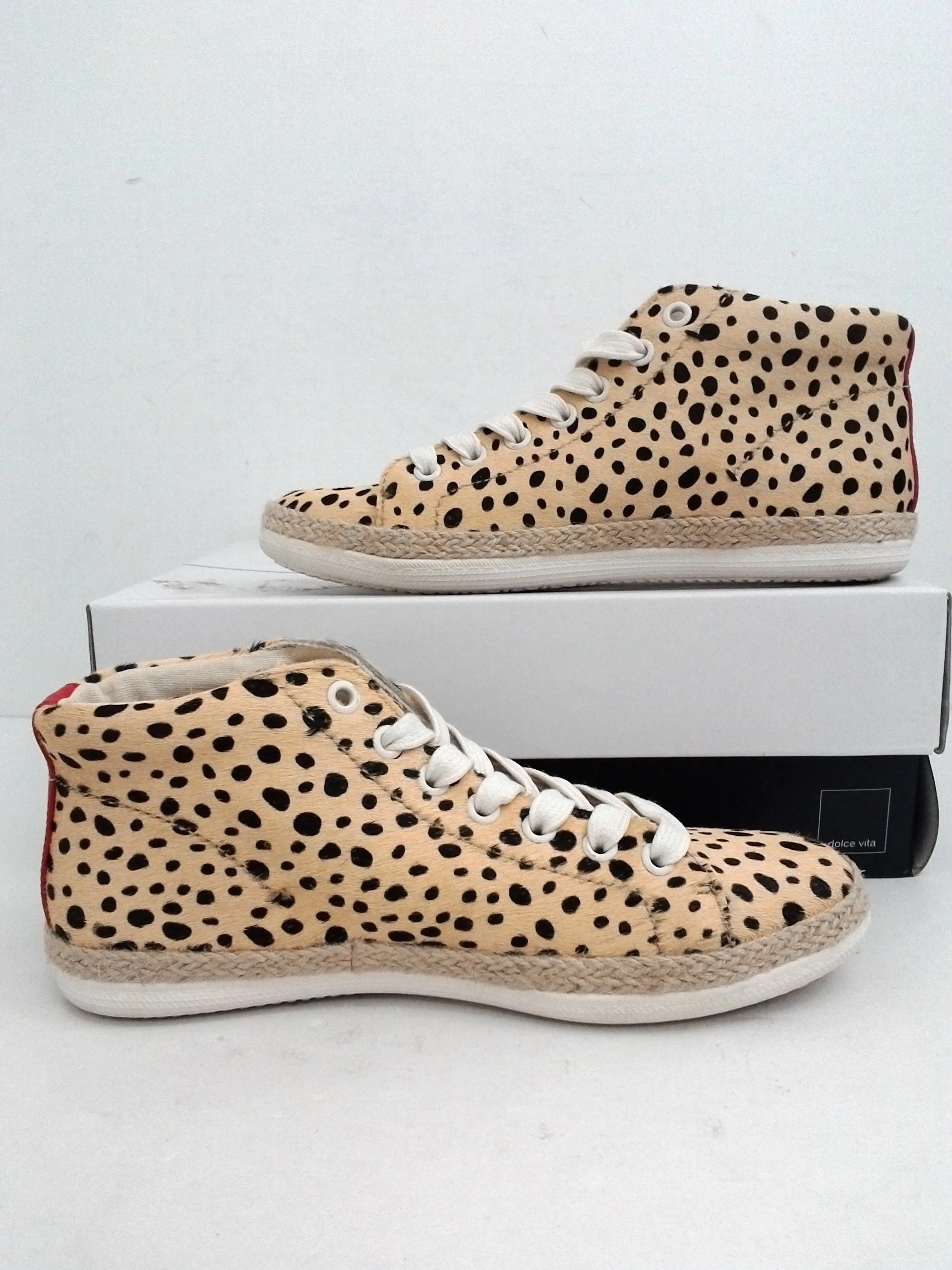 Dolce Vita Women's Leopard Calf Ligh Yellow Size 6.5