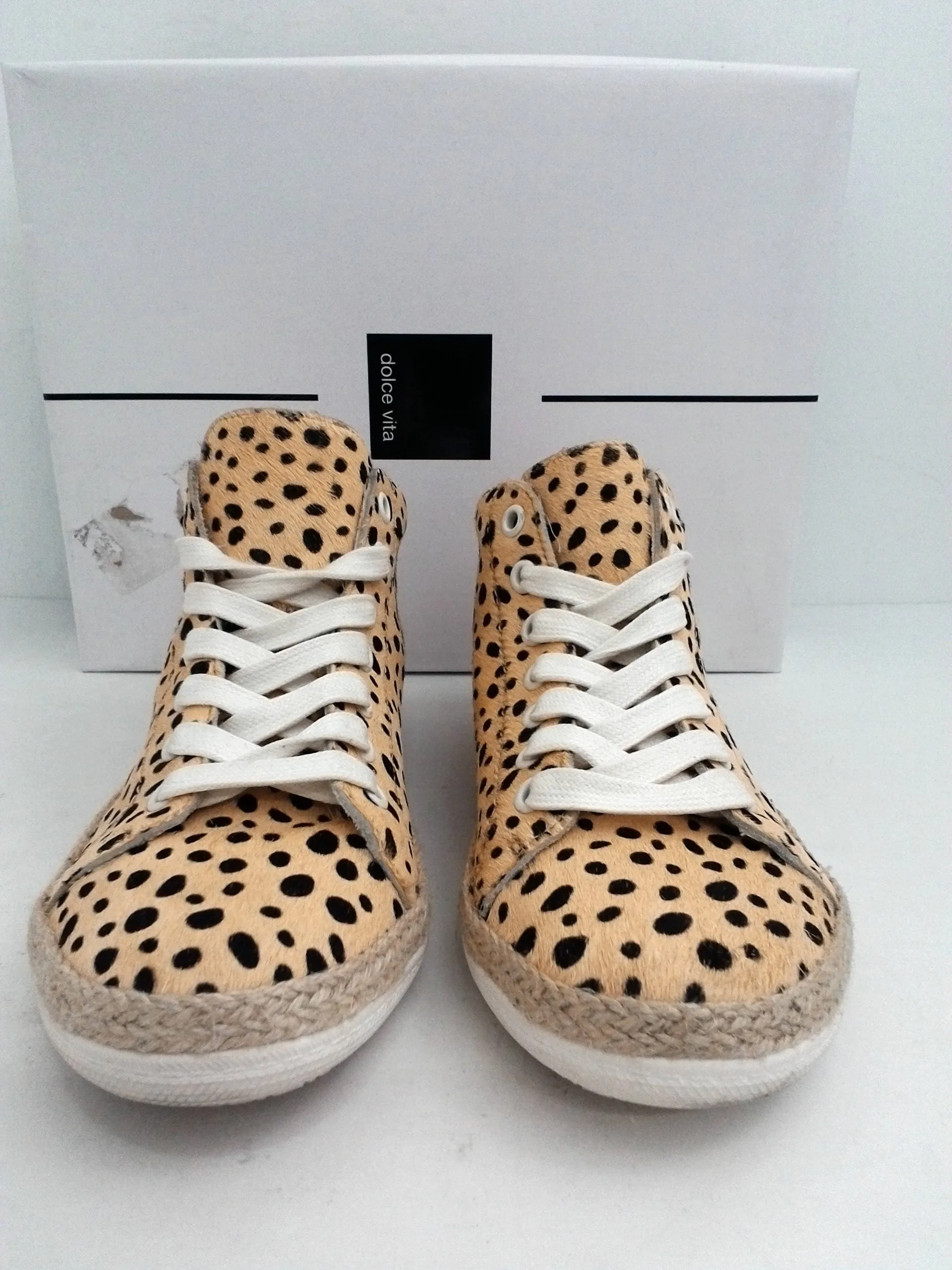 Dolce Vita Women's Leopard Calf Ligh Yellow Size 6.5