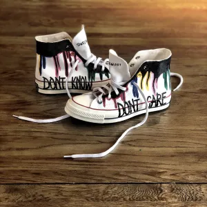 'DRIP' PAINTED HIGH TOPS