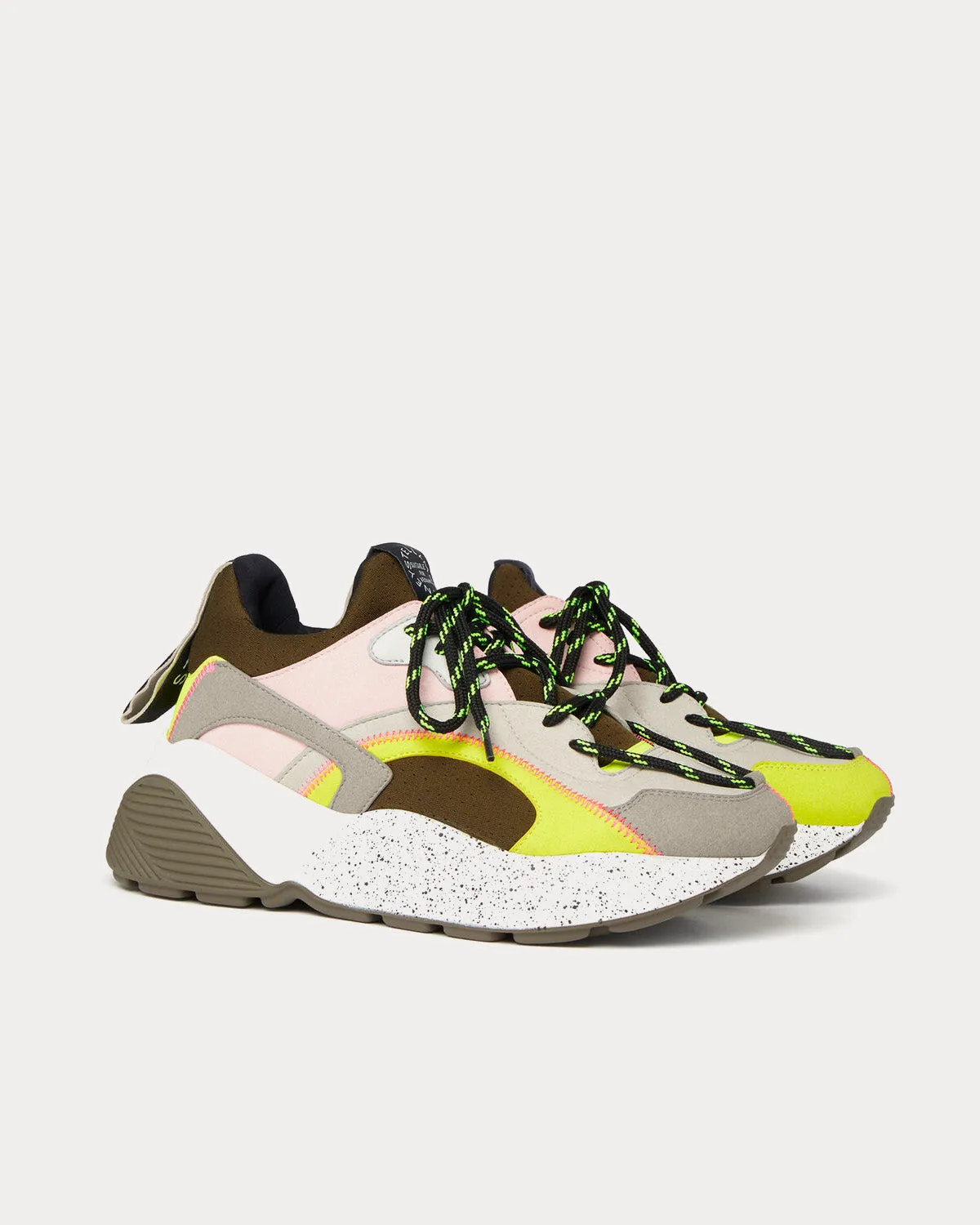 Eclypse Multi Neon Yellow Low Top Sneakers