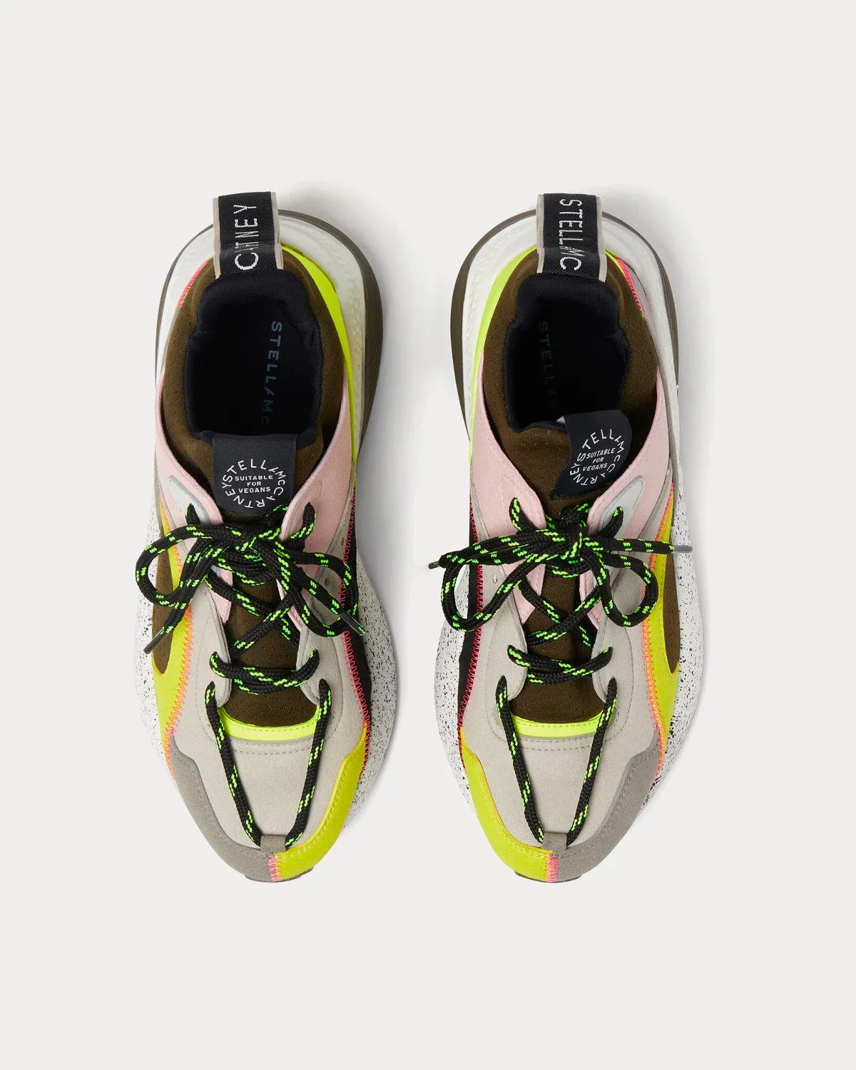 Eclypse Multi Neon Yellow Low Top Sneakers