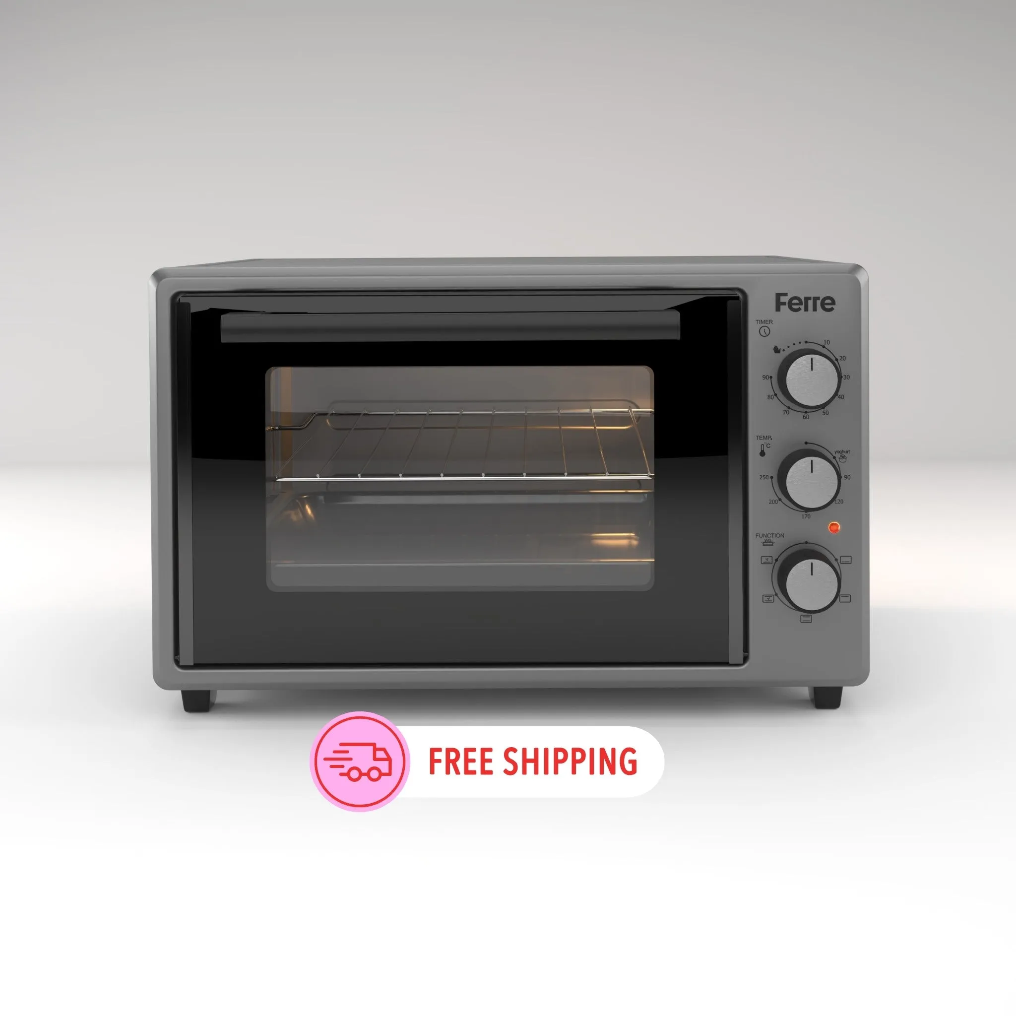 Ferre 35500 LGM  - 35L Turbo Mini Oven - Grey