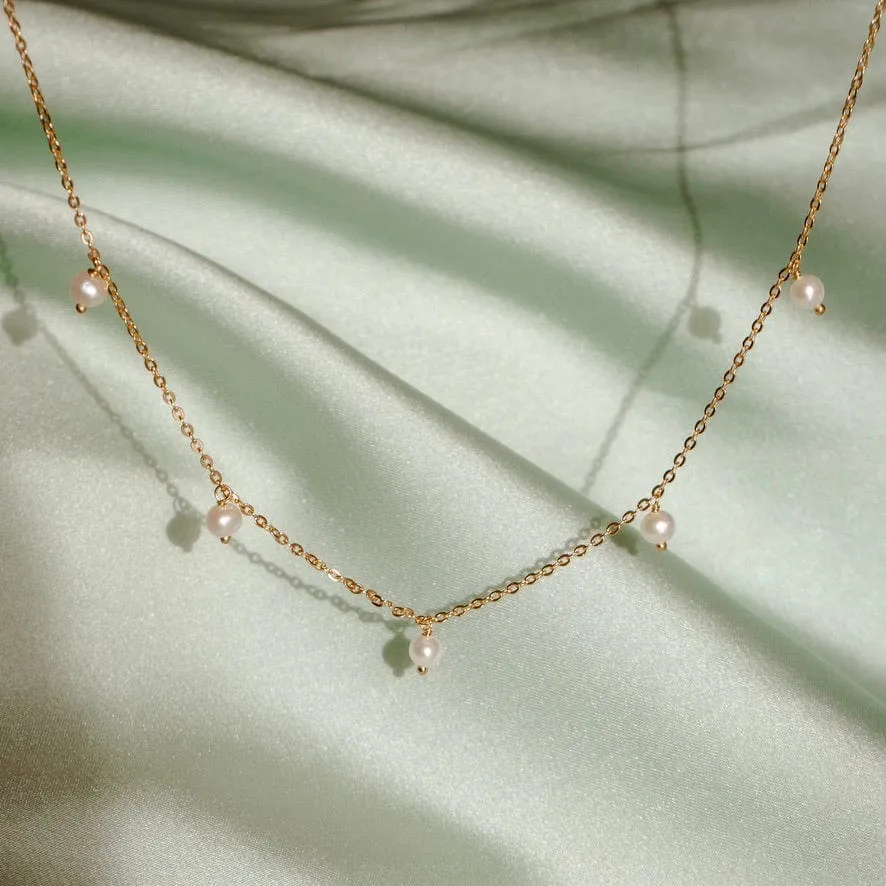 Floating Pearl Necklace | Final Sale