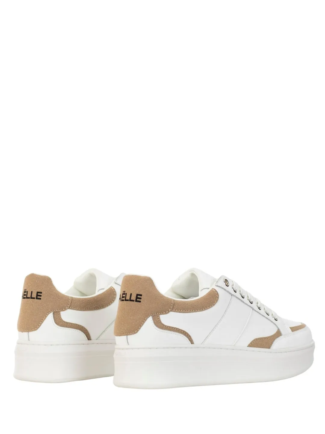 Gaelle sneakers beige e bianco