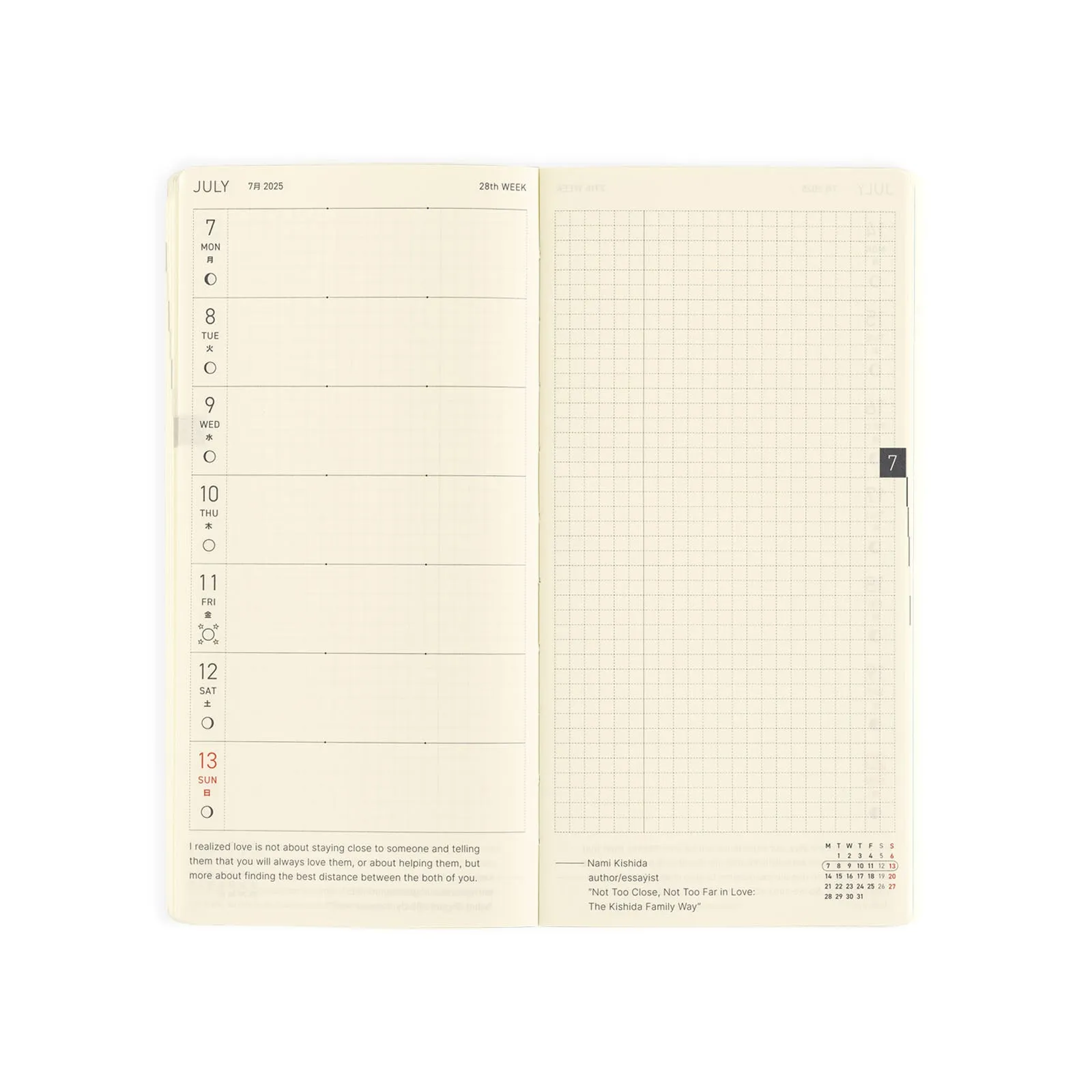 Hobonichi 2025 Weeks Mega Sneaker Leaf Green