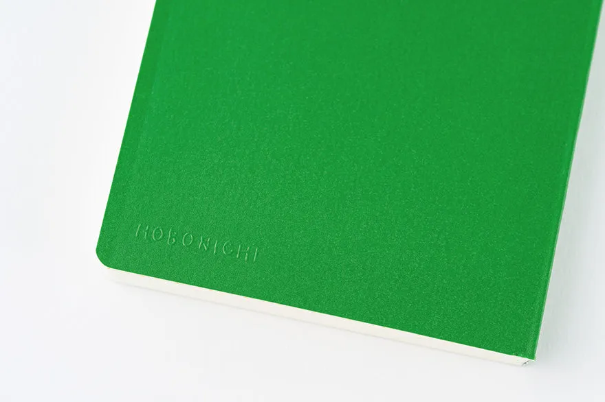 Hobonichi Weeks MEGA,  Hobonichi Techo 2025 Sneaker: Leaf Green Weeks Mega Softcover Book / Weekly Horizontal / January start / Monday start - English Edition