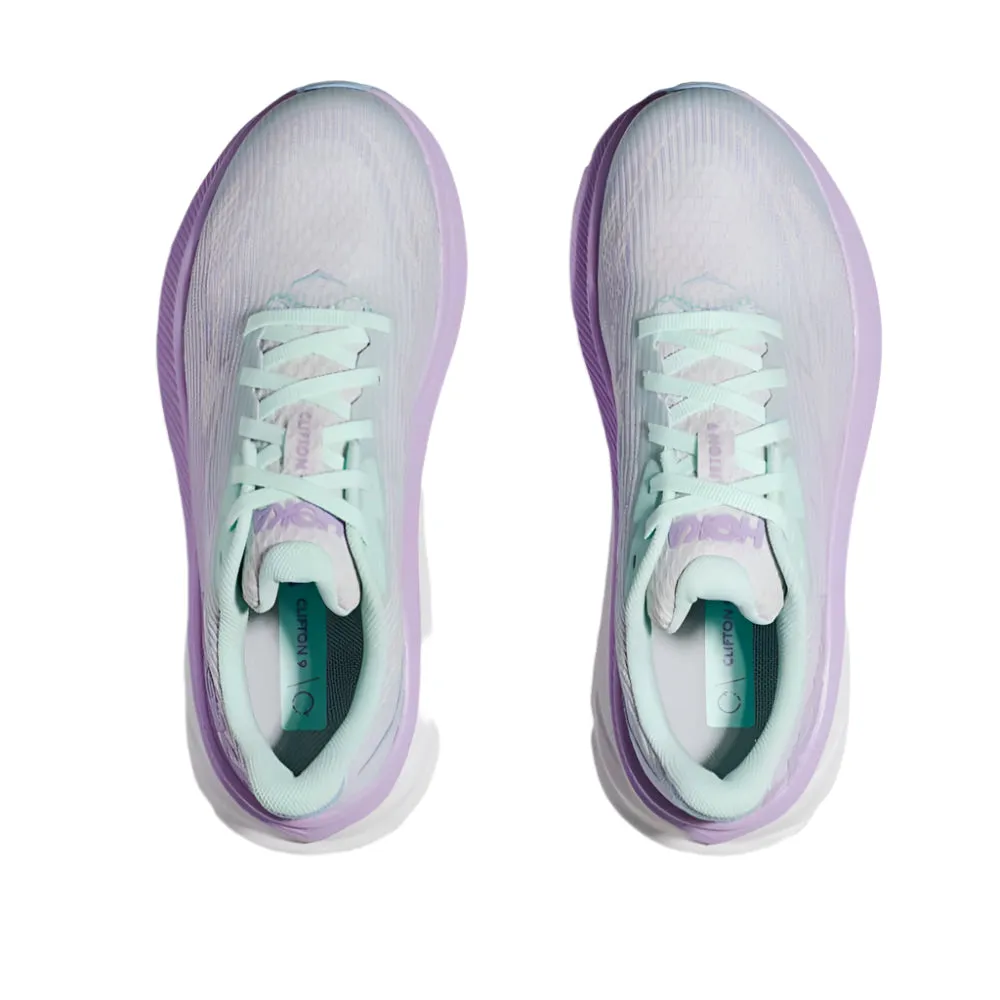 Hoka Grade School Girls Clifton 9 Sunlit Ocean / Lilac Mist
