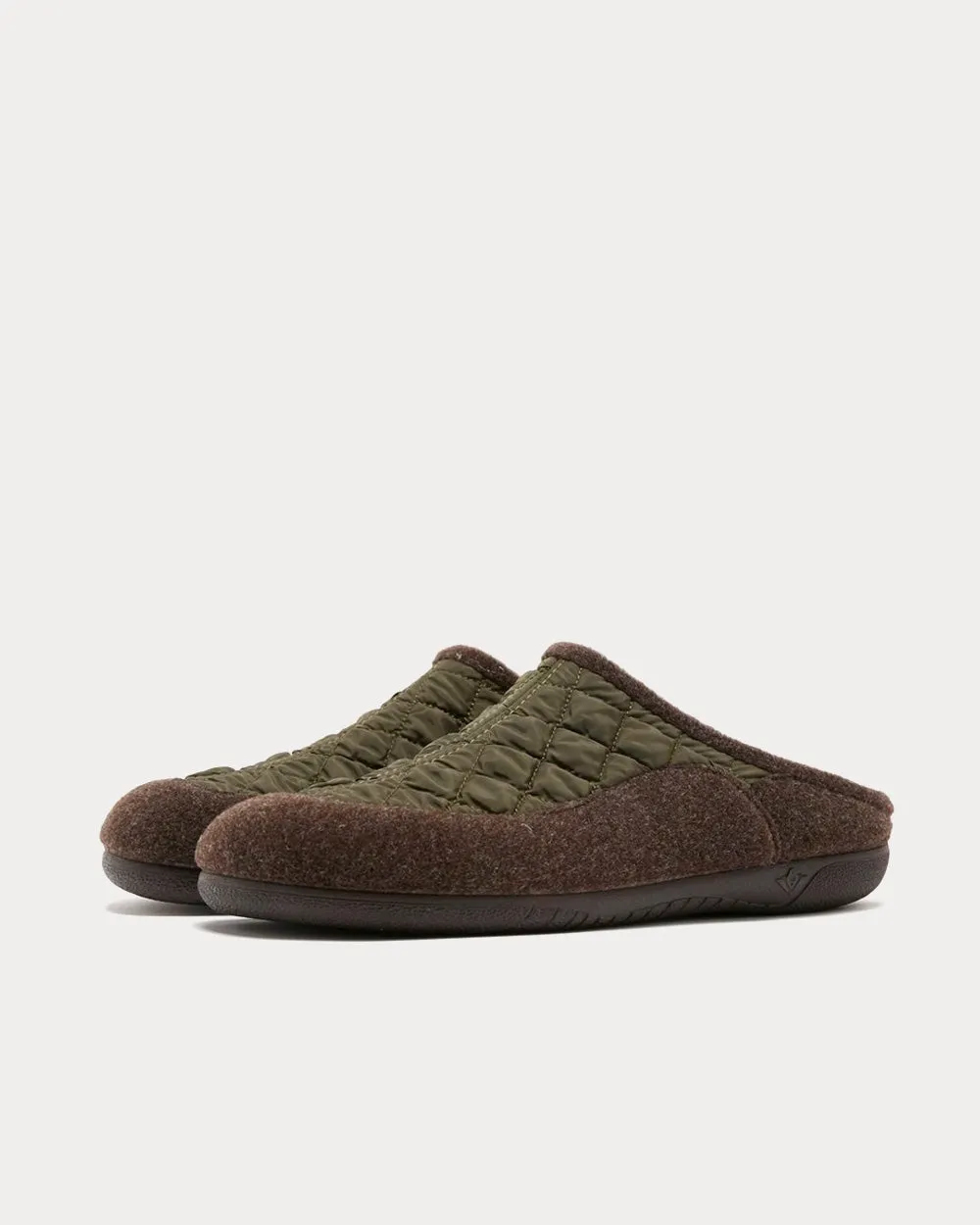 House Mule Green Slip Ons