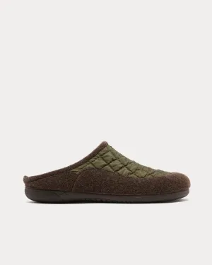 House Mule Green Slip Ons