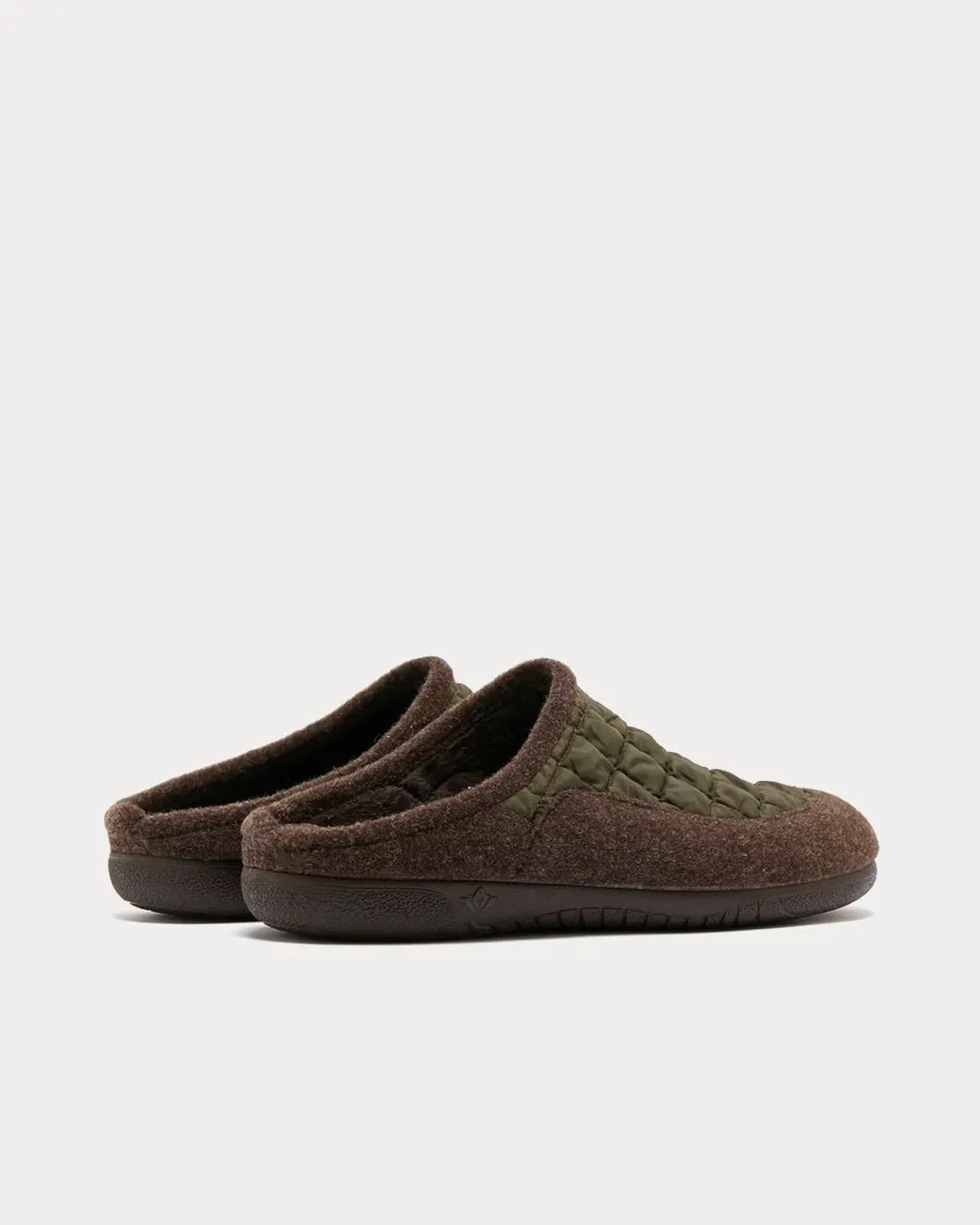 House Mule Green Slip Ons