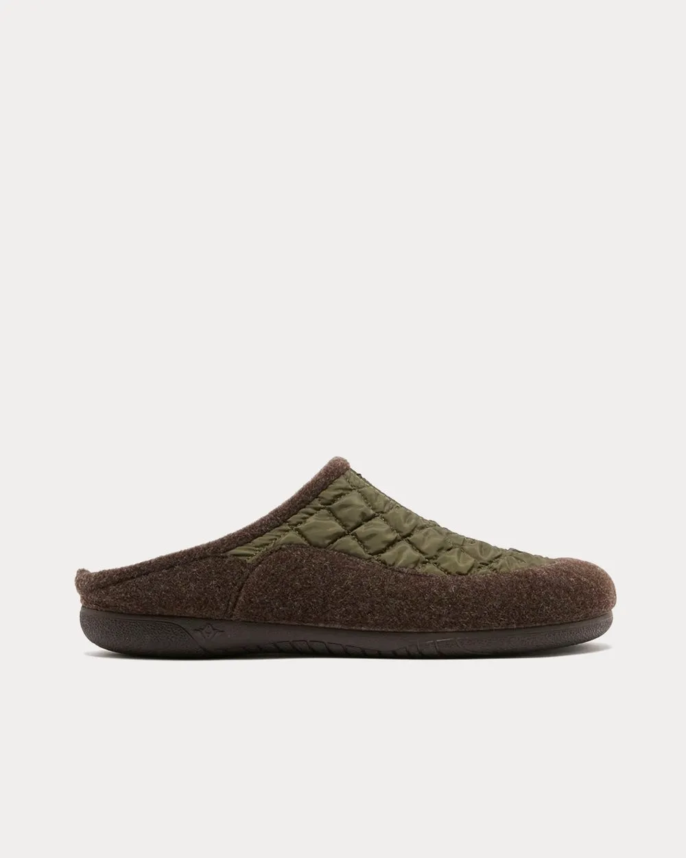 House Mule Green Slip Ons