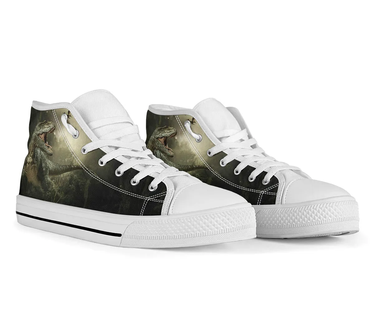Jungle T-Rex - Dinosaur High Top Shoes
