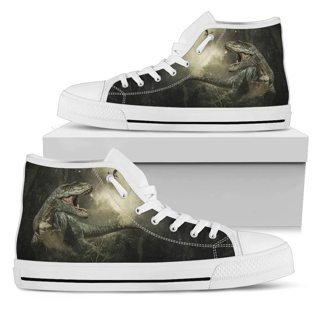 Jungle T-Rex - Dinosaur High Top Shoes