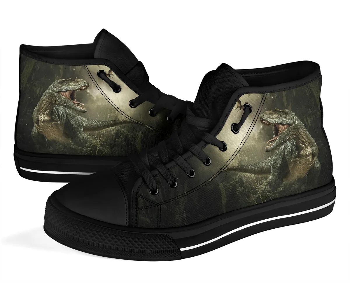 Jungle T-Rex - Dinosaur High Top Shoes