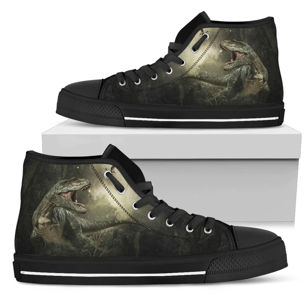 Jungle T-Rex - Dinosaur High Top Shoes