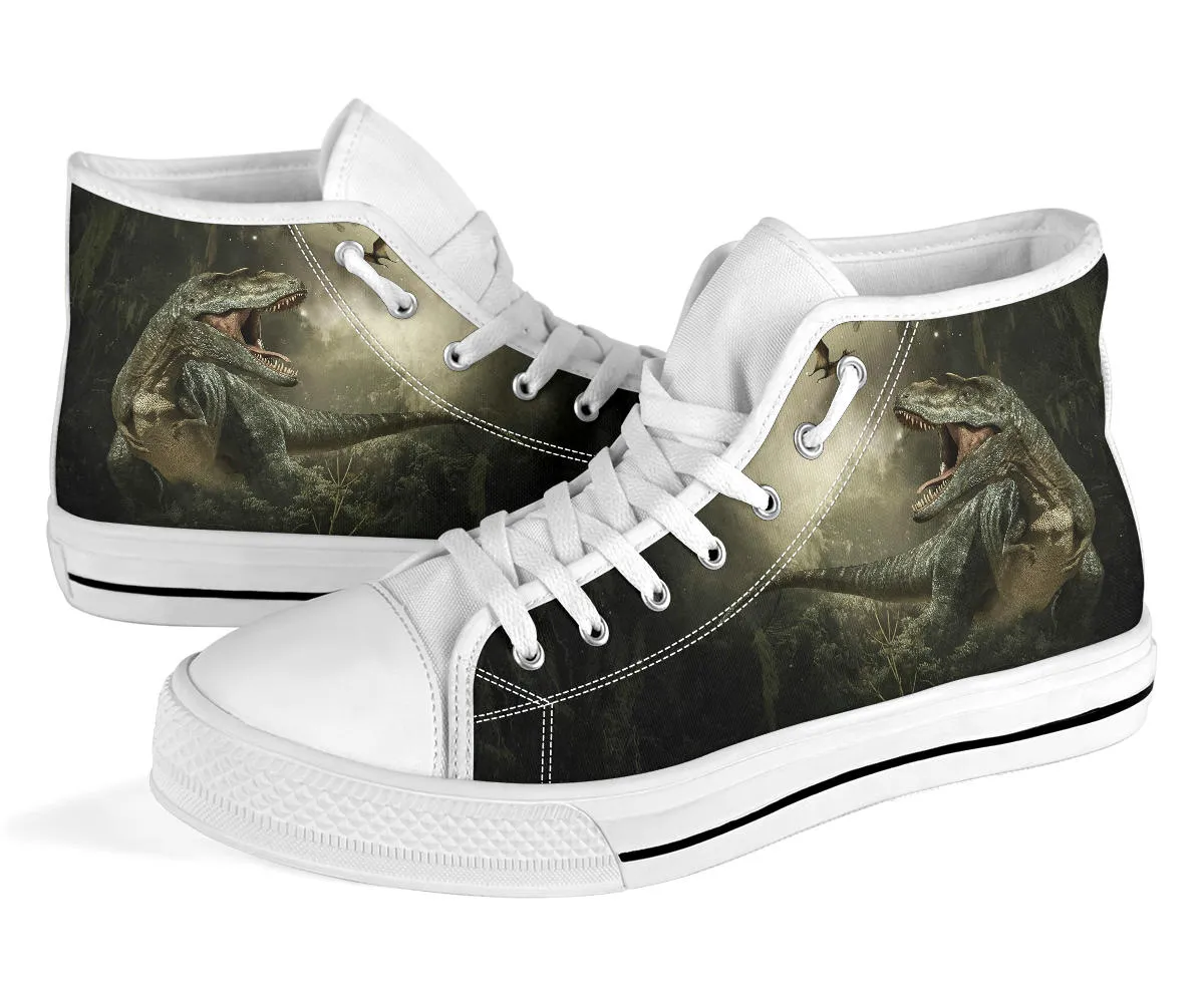 Jungle T-Rex - Dinosaur High Top Shoes