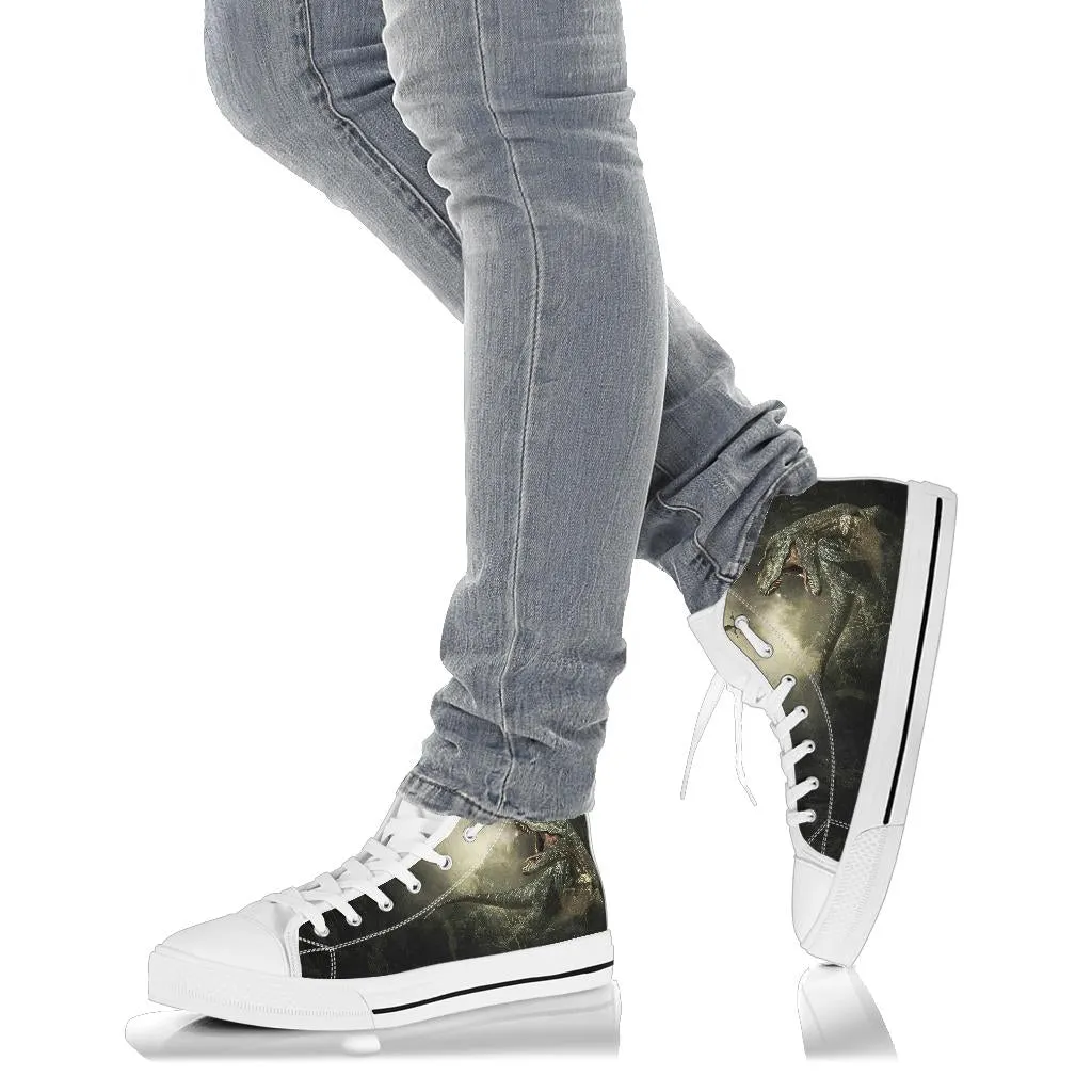 Jungle T-Rex - Dinosaur High Top Shoes