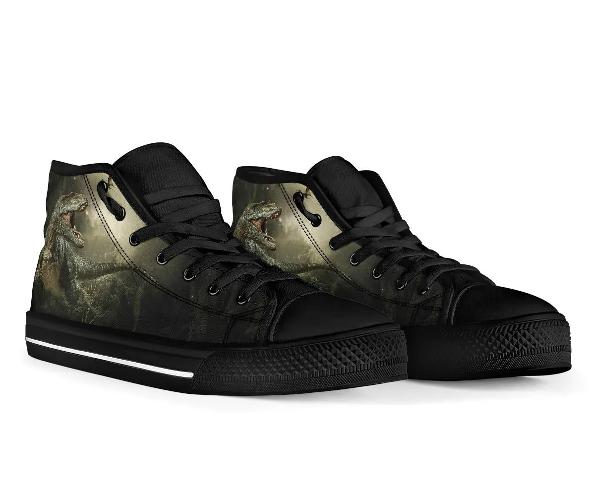 Jungle T-Rex - Dinosaur High Top Shoes