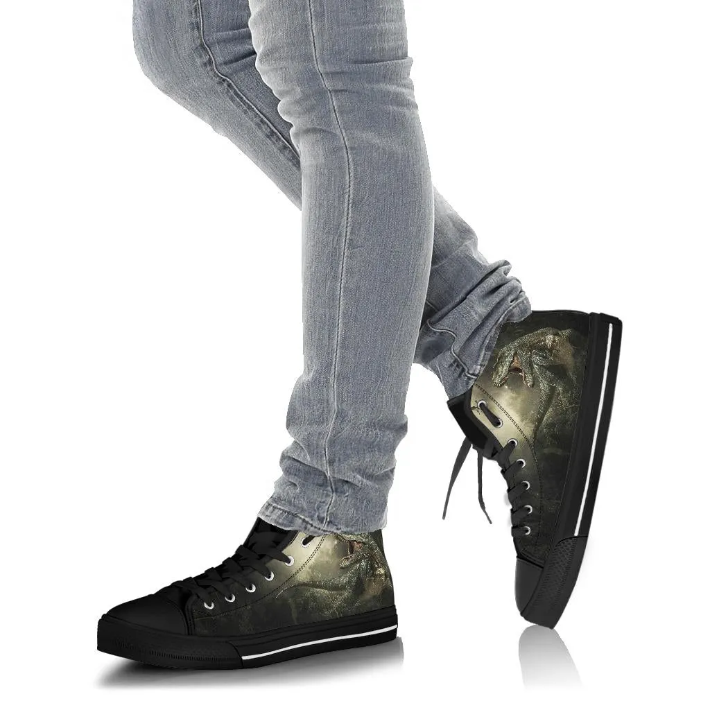 Jungle T-Rex - Dinosaur High Top Shoes