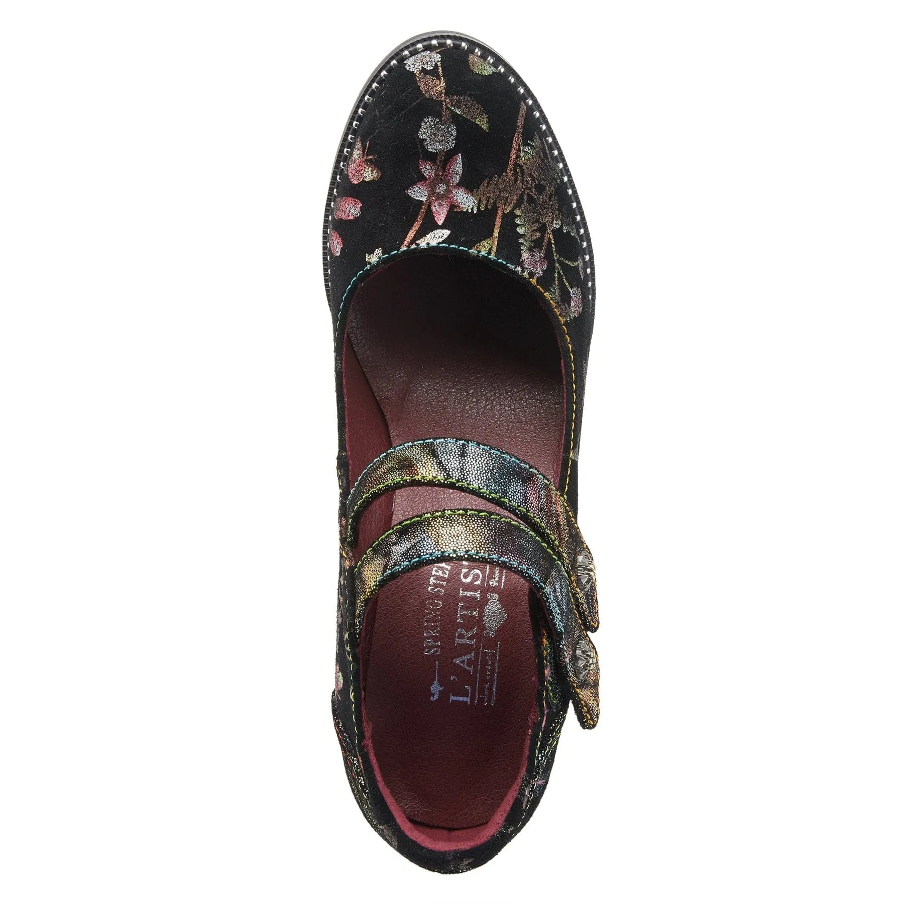 L'Artiste Women's Showy Pumps- Black Multi