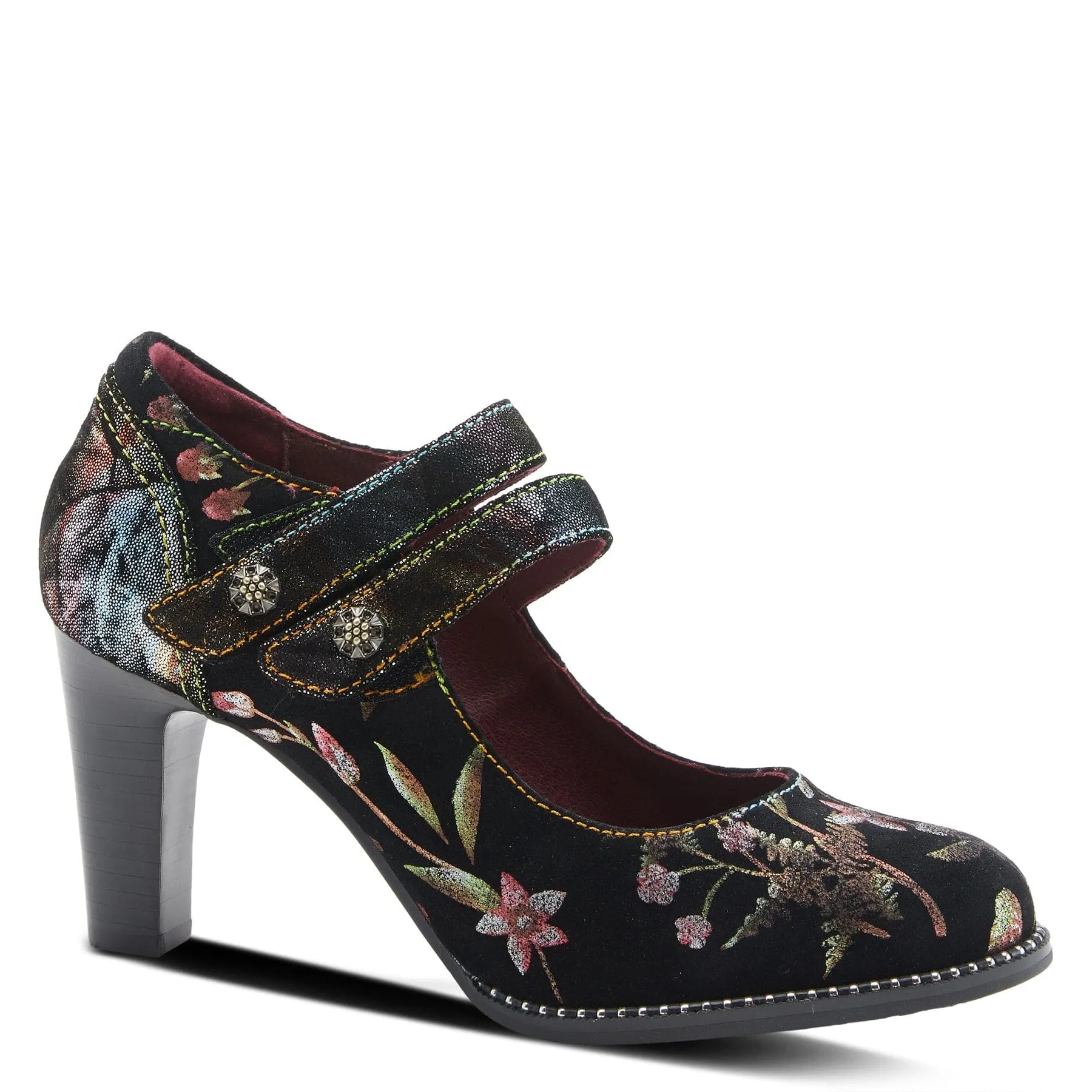 L'Artiste Women's Showy Pumps- Black Multi