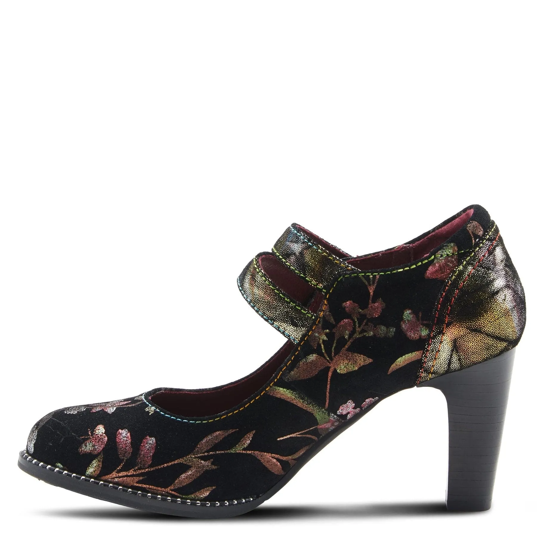 L'Artiste Women's Showy Pumps- Black Multi
