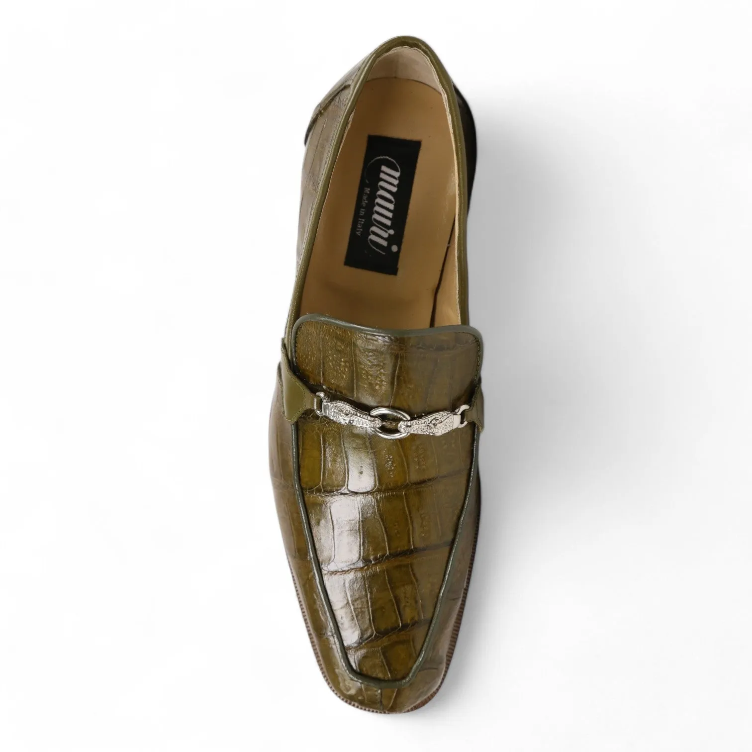 Mauri 4800/5 Men's Shoes Exotic Crocodile Horsebit Loafers (MA5652)
