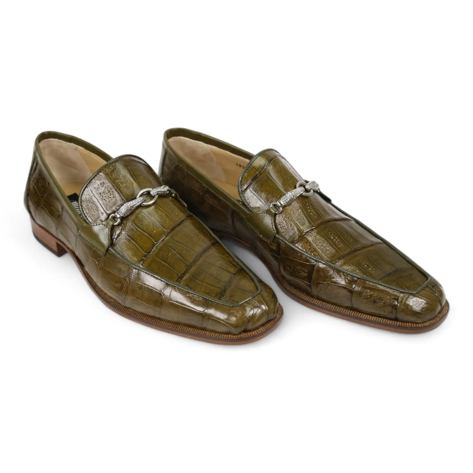 Mauri 4800/5 Men's Shoes Exotic Crocodile Horsebit Loafers (MA5652)