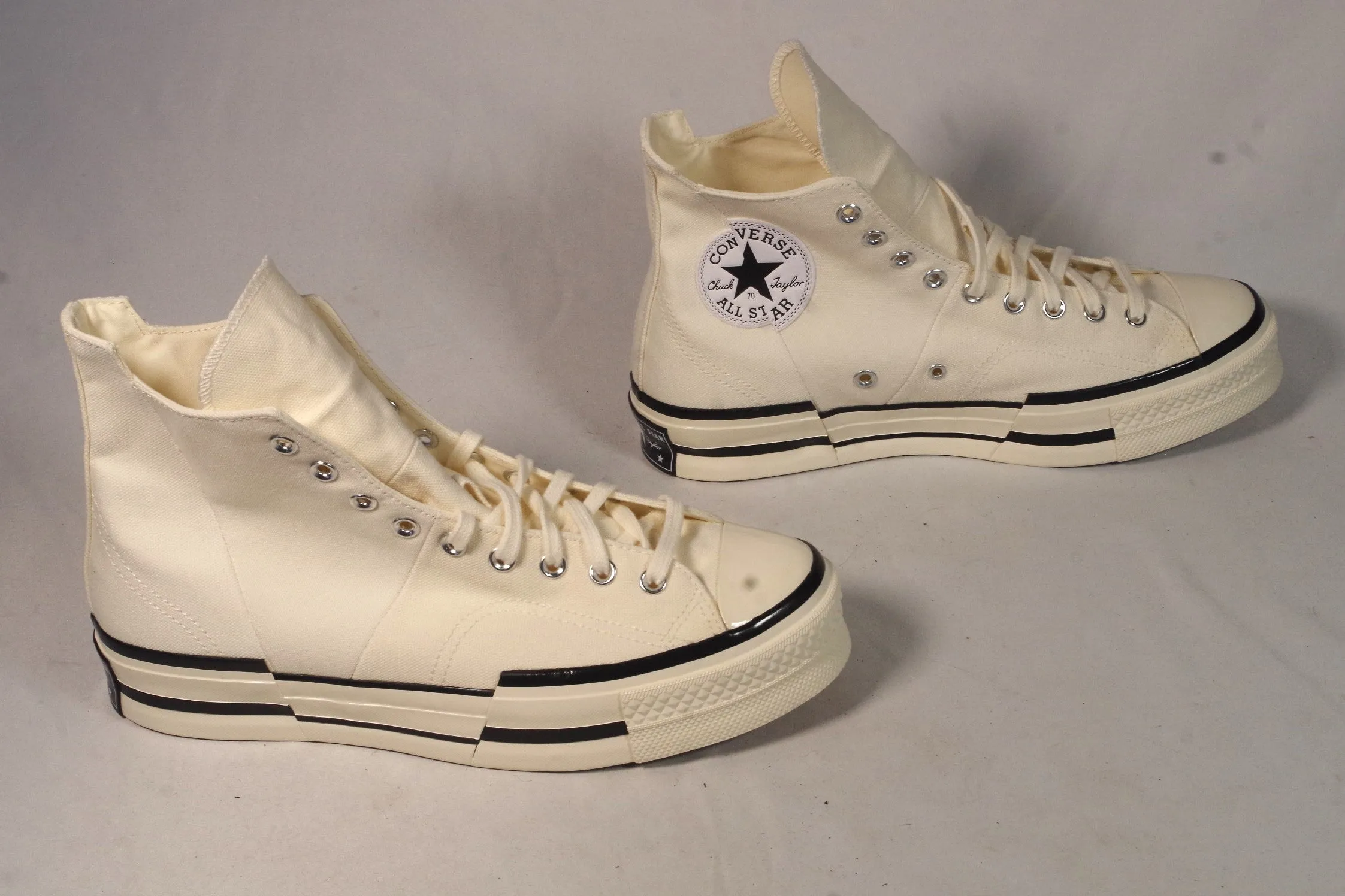 New White Converse All Star Chuck Taylor 70 Plus High Tops - Size 12