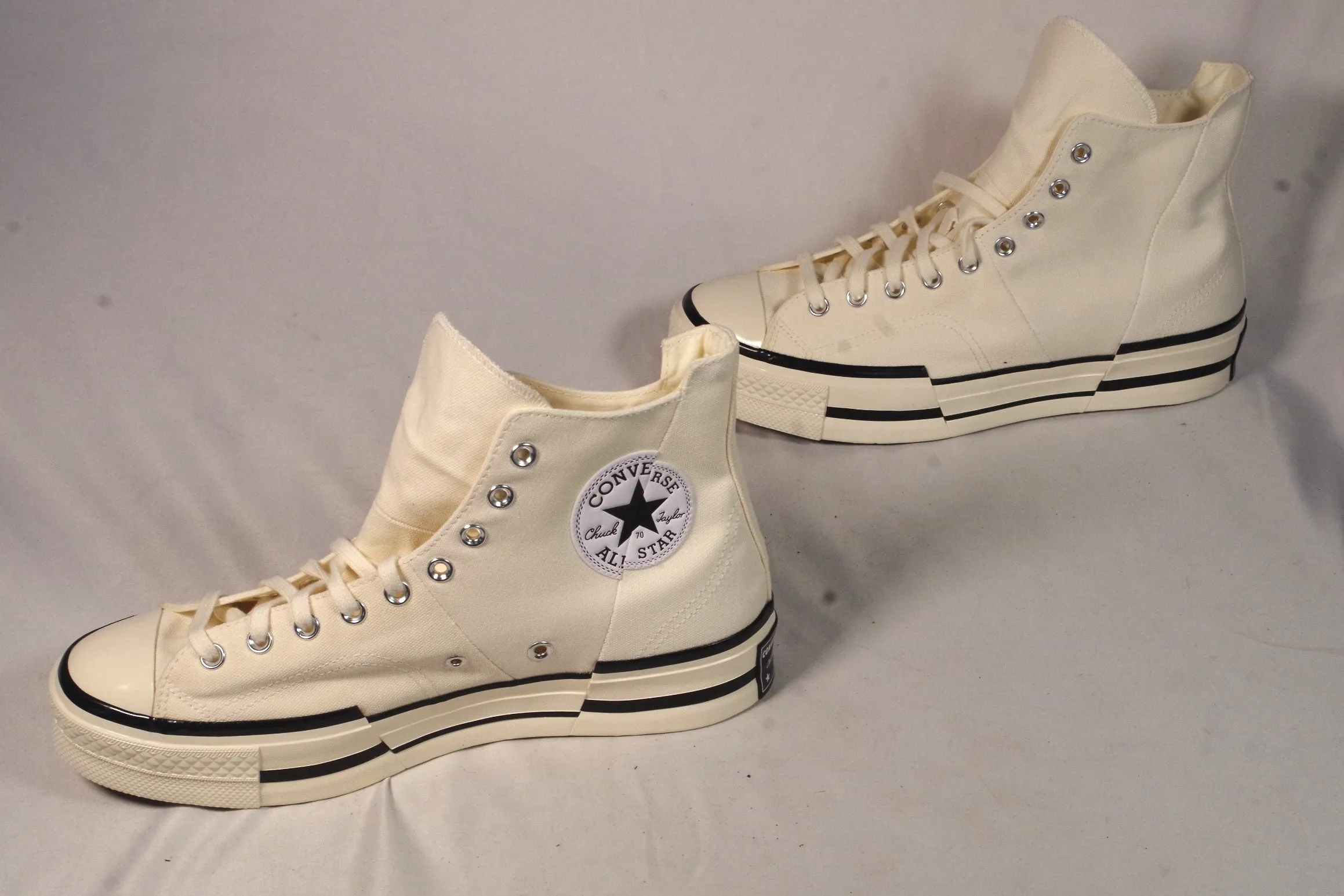 New White Converse All Star Chuck Taylor 70 Plus High Tops - Size 12