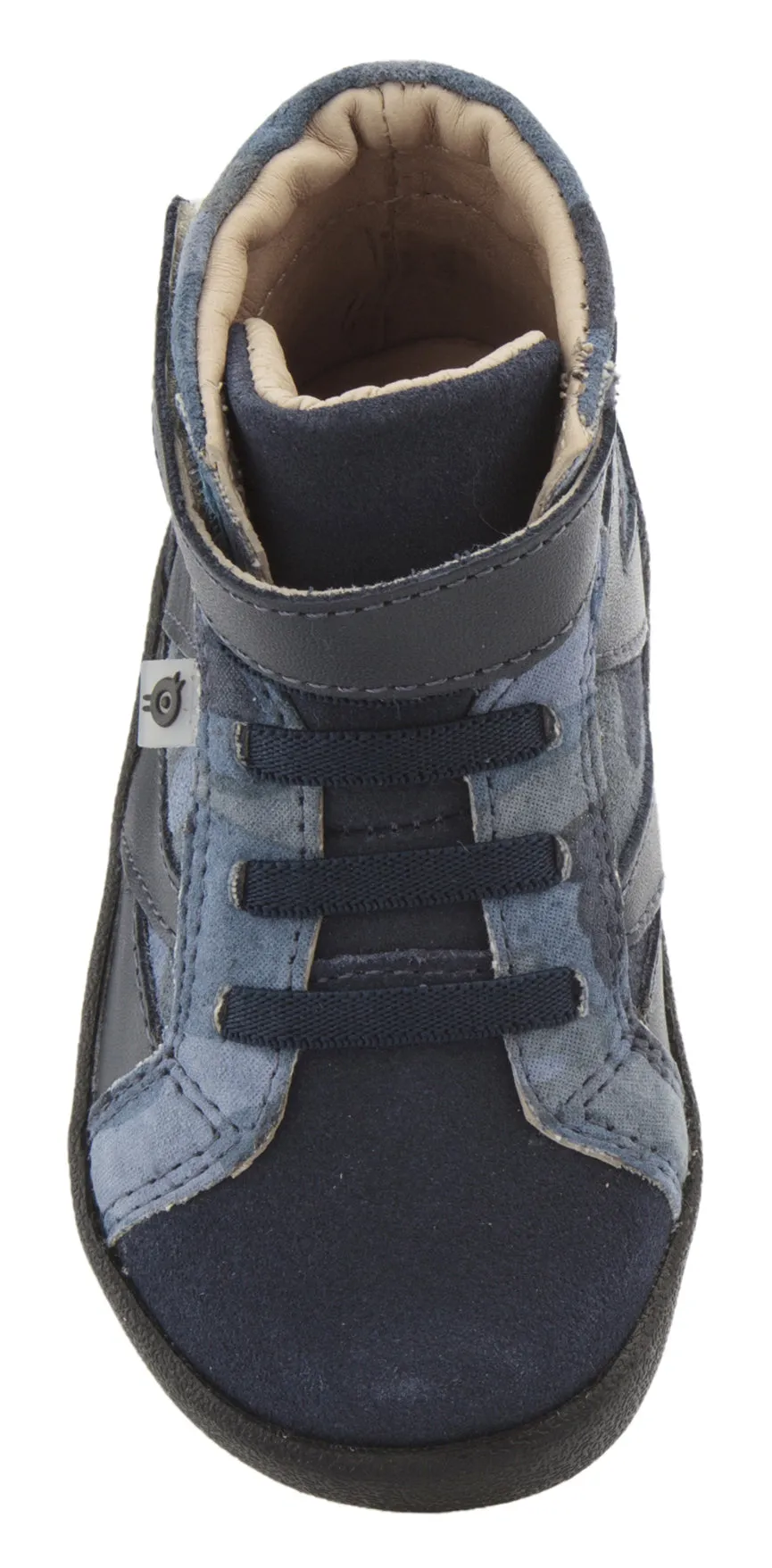 Old Soles Girl's & Boy's 5059 High Rank High Top Sneaker - Marine Camo/Navy/Navy Suede