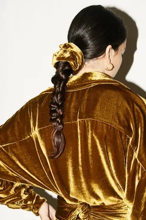 Oro Silk Velvet Scrunchie