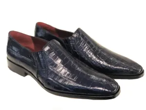 Pelle Exotics "Bellini" Alligator Loafer Navy