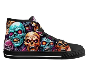 Rainbow Zombie Pattern High Tops