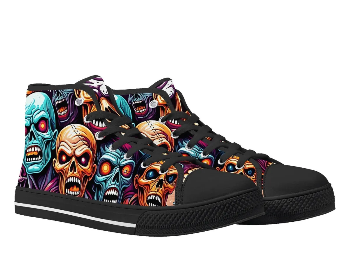 Rainbow Zombie Pattern High Tops