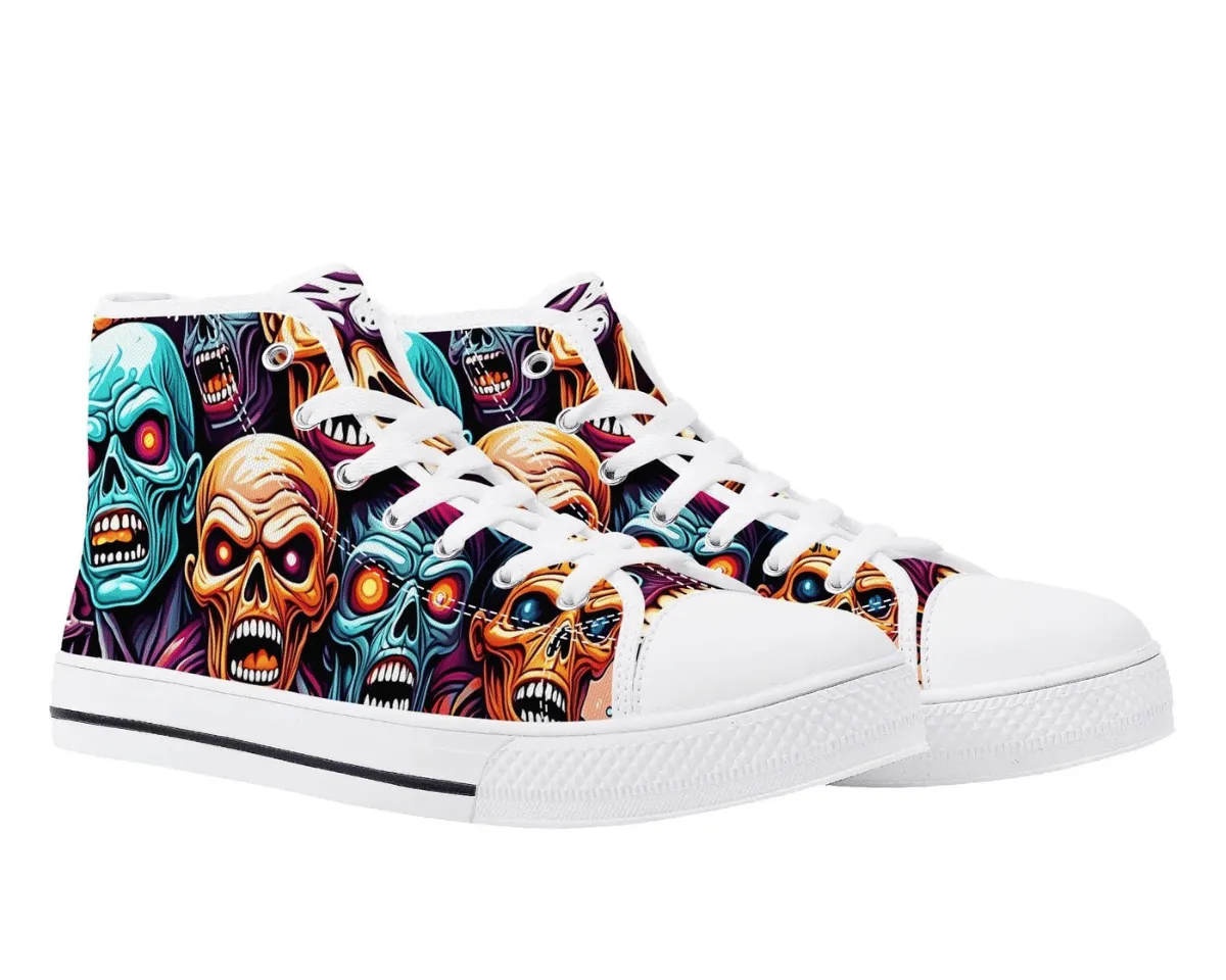 Rainbow Zombie Pattern High Tops