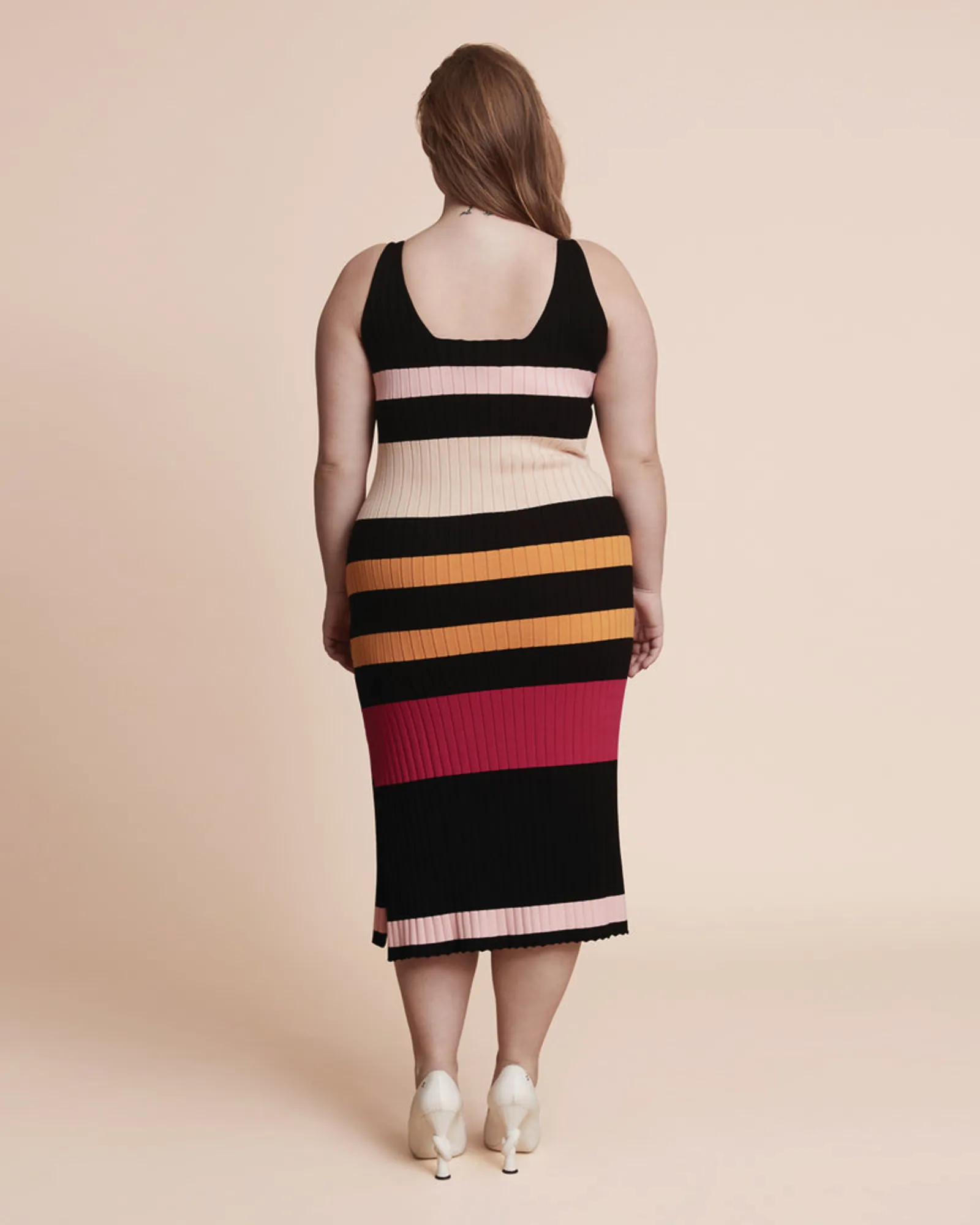 Rania Sweater Dress | Multi Stripe