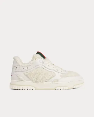 Re-Web with Merino Wool-Effect Fabric White Low Top Sneakers